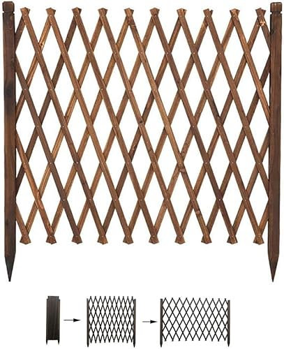 Recinzione Decorativa da Giardino, Recinzione in Legno/Recinzione da Giardino Esterna/Ringhiera Telescopica/Griglia Decorativa/Griglia per Piante, Struttura per Arrampicata/Recinzione per Animali