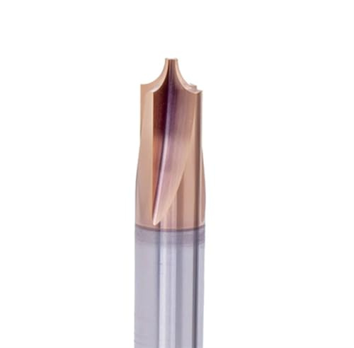 Temhyu HRC58 R0,3 R0,5 hårdmetall radie hörn avrundning fräs skaftfräs CNC-verktyg inomhus fasning utomhus radier fjärdedel cirkel router bit (stål, R4.5 x 12Dx60LX4F)