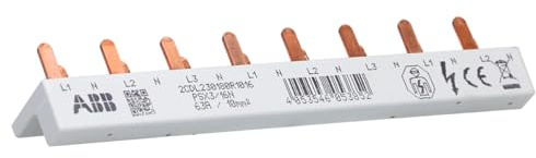 ABB PSX1/12N FlexLine Phasenschiene 1P+N 10qmm 12 Pins 6 TE | Sammelschiene FlexLine Push-in-Klemmen 12 Kontakte 63 A Nennstrom 1-polig mit Neutralleiter DIN-Schienen 2CDL210180R1012