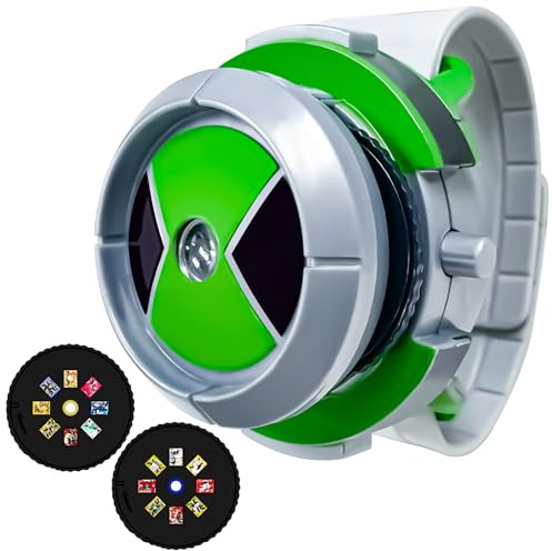 Elie&Eason Children's Projection Watch, Ben 10 Omnitrix Watch, Adjustable Projection Ben 10 Kids with Projector Projection Action Figure Model Children's Gift