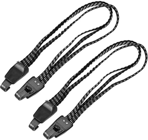 BUGUUYO 2pcs Bike Bundling Belts with Hooks Heavy Duty Cargo Binding Straps for Bicycle and Motorcycle Rear Seat Elastic Fastening Straps for Secure Luggage Transport