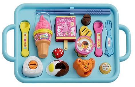 Pièces de refroidissement simulées : articles pédagogiques pour les jeux pour tout-petits, collection de cuisine de garde-manger simulée, paquet d'assiettes de bistrot simulées, composant de salle à