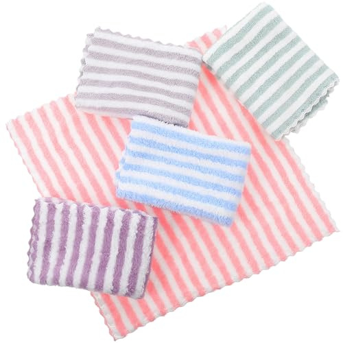 Vaguelly Serviettes de Bain Doublure de Cage et Literie en Polaire Corail pour Petits Animaux Confortable et Séchage Rapide, Lot de 5 Pièces pour Hamsters et Cochons d'Inde