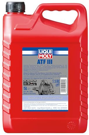 LIQUI MOLY ATF III | 5 L | Getriebeöl | Hydrauliköl | Art.-Nr.: 1056, farblos
