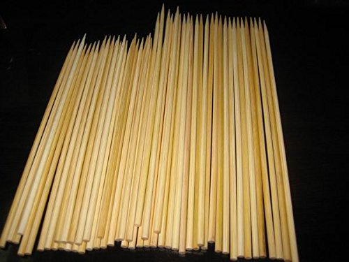 100 X 30 cm / 12in food grade Wooden Bamboo BBQ Skewers