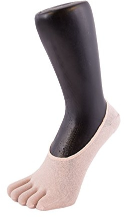 TOETOE - Väsentlig - Silke Fotöverdrag Tåstrumpor (Beige, 39-42)