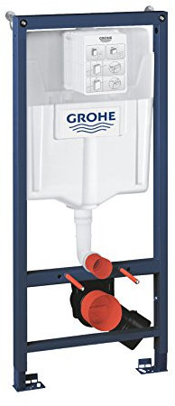 GROHE 38536001 Rapid Sl 2-in-1 Set for Wall-Hung Toilet, 1.13 m, Wall Brackets