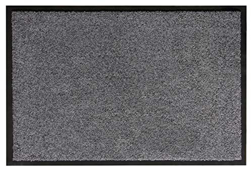 andiamo Fußmatte Verdi - Schmutzfangmatte für den Hauseingang - ideal als Fußmatte innen oder als Fußabtreter im überdachten Außenbereich - Fußabstreifer für Haustür 60 x 90 cm Grau