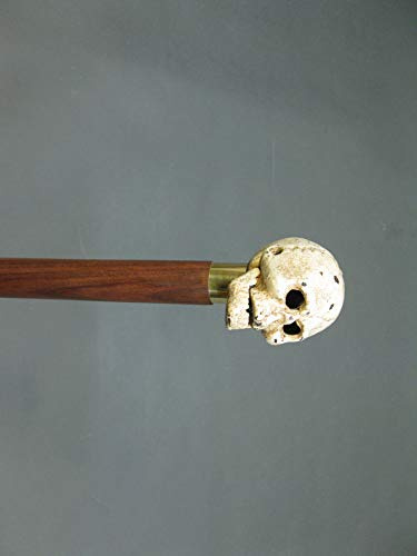 Flaschenöffner Gehstock Spazierstock Wanderstock Bräutigam Skull Totenkopf 94 cm M161