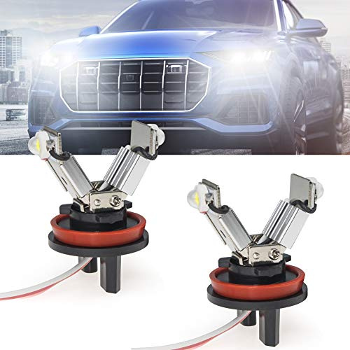 Biqing H8 Angel Eyes, 12W LED Faros Angel Eyes Halo Anillo Bombillas CANBUS No hay error para E82 E87 E90 E91 E92 M3 E93 E60 E61 E63 E70 X5 E71 X6 E89 Z4