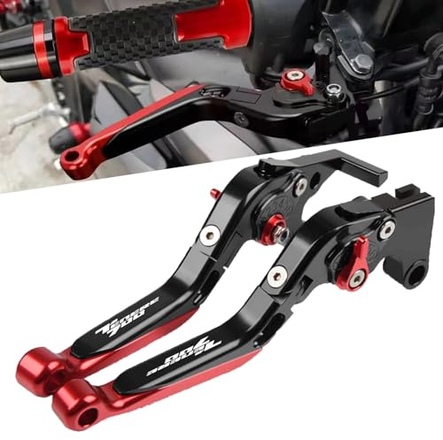 QJY-Motor Part-Store TENERE 700 Moto Leviers d'embrayage de Frein pour Tenere 700 Rally 2019 2020 2021-Noir+Rouge