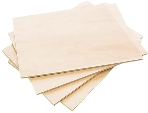 10 Stück 3 mm 1/8 x 8 Zoll Lindenholzplatten Sperrholz, perfekt für Laser, CNC-Schneiden, DIY-Projekte, Zeichnen und Malen.