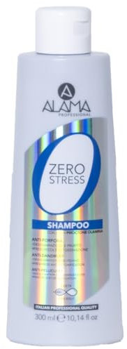 Alama Professional Zero Stress Shampoo Antiforfora, Shampoo Purificante e Rinfrescante per Cuoio Capelluto con Disquamazione, Dona Freschezza e Detossinazione, Vegan, 90% Ingredienti Naturali, 300 ml