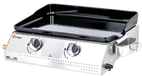Somagic - Plancha de gas Vera 200 con cubeta de acero inoxidable