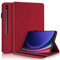 Succtopy Coque pour Samsung Galaxy Tab S10 Ultra/Tab S9 Ultra 14.6 Pouces Housse de Protection avec Porte-Pencil Galaxy Tab S10 Ultra Étui à Rabat avec Support Fonction Galaxy Tab S9 Ultra Rouge