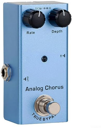 RANRAO Digital Delay Guitar Effect Pedal, Portable Guitar Effect Pedal, Distortion Delay Chorus Tremolo Digital Overdrive for E-Gitarre