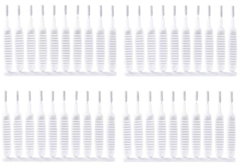 Petite Brosse de Nettoyage,40 PCS Brosse de Nettoyage Pommeau de Douche Multifonctionnelle Anti-Obstruction pour Trou de Téléphone Trou de Bouteille Petits Objets