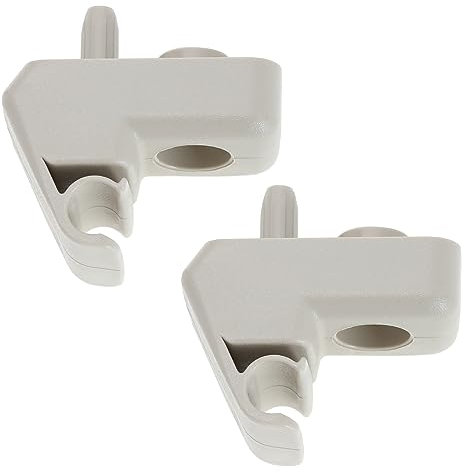 eMagTech 2 Piezas Clips de Visera para Coche Compatible con Ka Reemplaza 1570627 Soporte de Gancho de Retención para Visera Soporte de Fijación Accesorios para Visera Color Beige