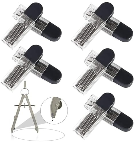 BZKSER Zirkelminen 2B Zirkelersatzminen Zirkel Ersatzminen - 10Pcs Zirkelminen 2mm Durchmesser, Zirkel Ersatzminen 2cm Lang Minen für mathematische Zeichnungserstellung