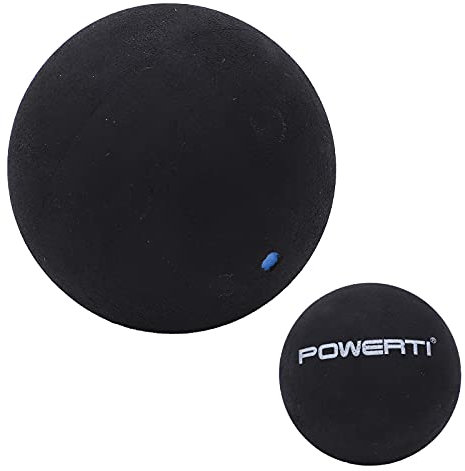 MOTUZP 37 Mm Single Dot Squashbälle Gummi Hochelastische Squashschlägerbälle Squashbälle für Anfänger-Wettkampftraining Single Dot Squashball für Training und Übung (einzelner Blauer