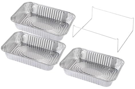Garneck Couvercle De Poêle À Barbecue Jetable Plateaux en Aluminium Boîte De Rangement des Aliments Fournitures De Fête