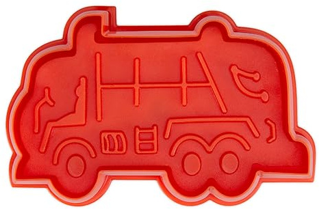 Staedter Städter Präge-Ausstecher Müllauto 7,5 cm Orange