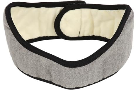 VBESTLIFE 2 In 1 Sleep Mask and Earmuffs for Men Women, Adjustable Soundproof Sleep Earmuff Noise Reduction Sleeping Ear Wrap for Travel (Gray)