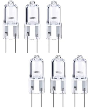 Hope lamps Perline alogene G6.35 12V 35W Cristallo Proiettore Pin Lampadina Shadowless Lampadina (6 pezzi) 35W Luce calda