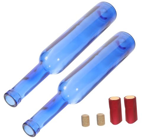 MAGICLULU 2stücke Leere Glasweinflasche Diy Bastelprojekte Hochwertige Glasflaschen Für Wein Oder Andere Getränke Vielseitig Einsetzbar Für Dekoration Und Kunsthandwerk