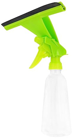 COOLHIYA -in-one Glass Cleaning Kit Window Squeegee Window Wiper Sprayer for Bathroom Kitchen