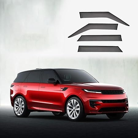 ZLSXTN Déflecteurs d'air pour Land Range Rover Sport 2017-2022,Acide Acrylique Déflecteurs Vitres Latérales Déflecteurs Vent Déflecteurs Pluie Réduction du Turbulences Aérodynamique Accessoires Auto
