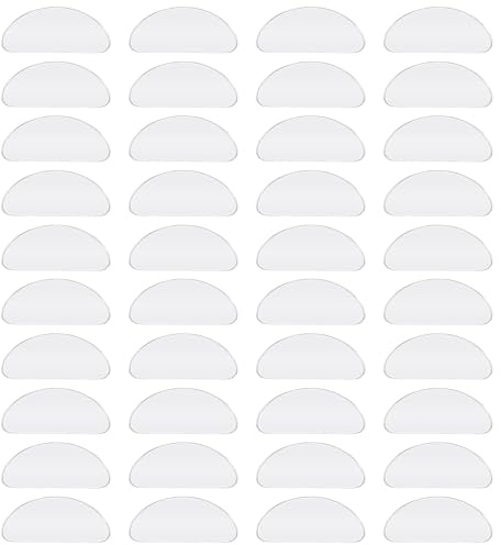 Nasenpads für Brille Selbstklebend YOURKAY 20 Paar Rutschfeste Nasenpads Silikon, Selbstklebende Dünne Rutschfeste Nasenpads Brille, Anti-Rutsch Brille Nasen Pad,Brille Nasen Pad für Vollformat Brille