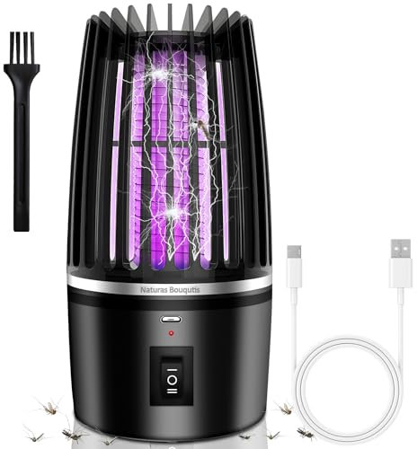 Insektenvernichter Elektrisch, Mückenlampe- 4000V Elektrische Fliegenfalle, Insektenlampe, Mückenfalle Elektrisch, Mückenschutz für Camping Wandern Zubehör Gadgets, Sommer Must Haves Mückenabwehr