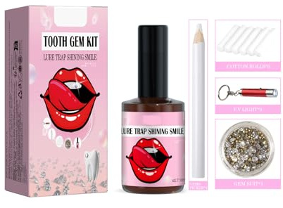 Teeth Gem Set, White Teeth Easy to Remove and Install Beautiful and Solid Gem Set (1)