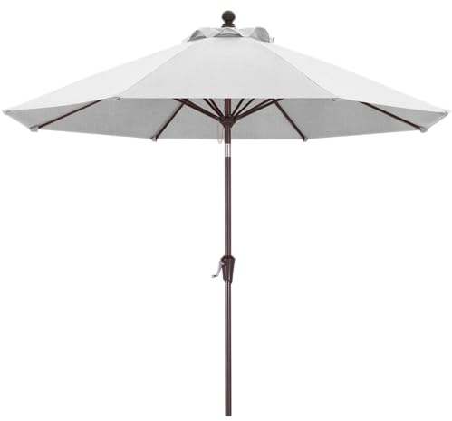MasterCanopy 270 cm Premium Olefin Sonnenschirm, Weiß