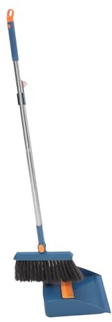 Mipcase Balai Et Pelle à Poussière Balai Avec Long Manche Pour Nettoyage Pelle Plastique Pour Ramassage Facile