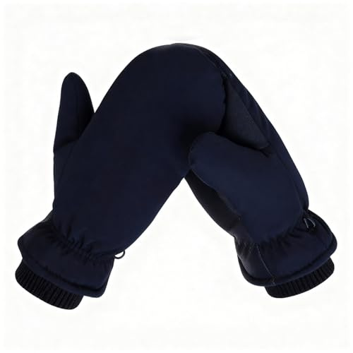 Andiwa Fäustlinge Damen, Handschuhe Herren Winter Skihandschuhe Handschuhe Baumwollhandschuhe Fleece Wasserdicht Thermo Winterhandschuhe Touch Screen Gloves