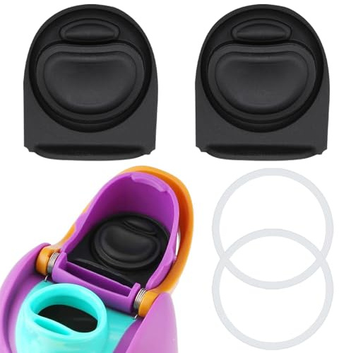 BMSQOFD 2stk O-Dichtungsringe & 2stk Silikonstopfen für Owala Freesip-Kappe, Silikondichtung Den Deckel Einer Wasserflasche BPA-Freies Dichtungszubehör für Owala Freesip 24/32oz (Farbe 4)