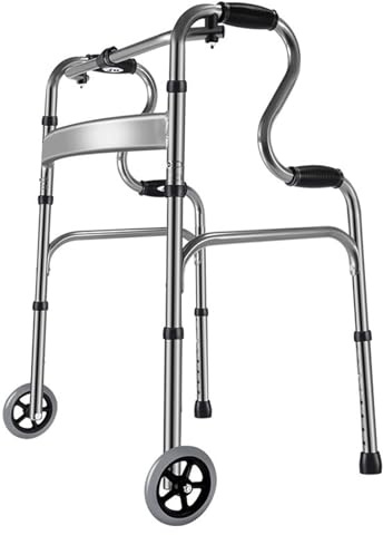 Klappbarer Gehwagen mit Stehhilfe und 5-Zoll-Rädern, Gehhilfe als Toiletten-Sicherheitsgeländer for Senioren, ältere Erwachsene