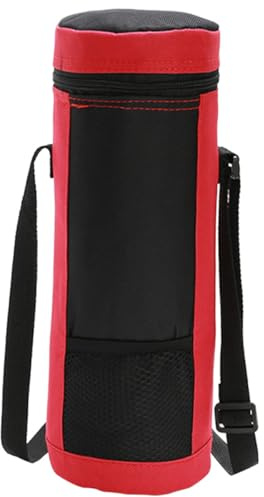 PACKOVE Borsa Termica per Bottiglie Vino 2l Oxford Fodera Isolante in Cotone Perlato, Portabottiglie Resistente per Picnic, Viaggi e Uso Esterno, Custodia Protettiva AntiGraffio e Leggera