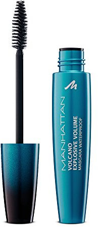 Manhattan Volcano Mascara Waterproof, Wasserfeste Wimperntusche für unschlagbares Volumen und maximale Farb-Definition der Wimpern, Farbe Black 1010N, 1 x 10ml