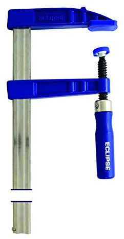 Eclipse Professional Tools EC-SCR12 120mm Depth Screw Clamp 300mm (12) Clamping Capacity, Blue and Silver