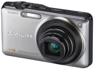 Casio Exilim EX-ZR10 Highspeed-Digitalkamera (12,1 Megapixel, 7-fach opt, Zoom, 7,6 cm (3 Zoll) Display, bildstabilisiert) silber
