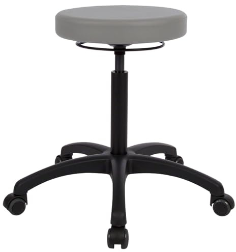 Sport-Tec Drehhocker Standard mit Komfort-Polster und Rollen, Rollhocker Arbeitshocker