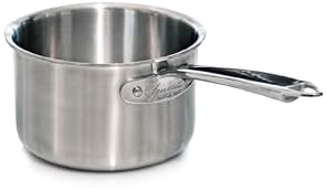 Pentole Agnelli ALIX105ALIN16 Casseruola Alta con Manico in acciaio, Trilaminato Alluminio-Acciaio per induzione, 16 cm