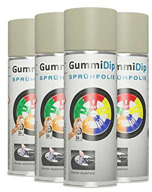 Gummi Dip Sprühfolie, Camo/Tarn Spray, 4er Set, 4x400 ml (Tarn Hautfarben)