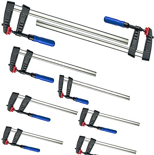 Leimzwinge Zwingen Schraubzwingen 300/500/800/1000 * 120 je 2 Set 8 tlg