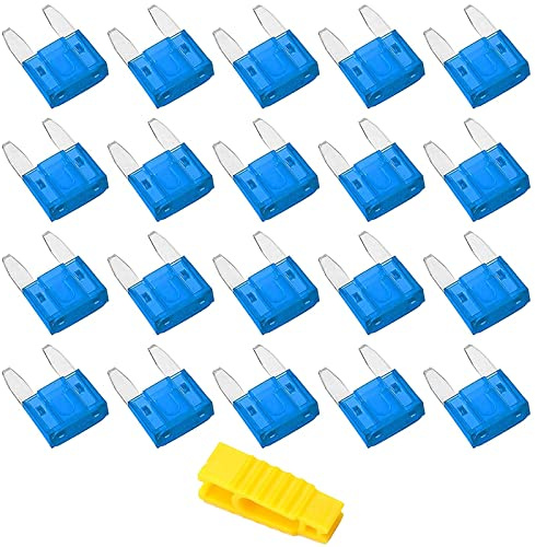 Bolatus 20Pcs Mini Fusible Voiture 15A Fusible Automobile + Extracteur - Fusible pour Auto/RV/Camion/Moto