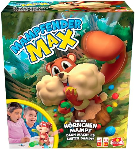 Goliath Mampfender Max, Brettspiele Für Kinder ab 4 Jahren, Gesellschaftsspiel für 2 bis 4 Spieler, Lustiges Kinderspiel, Spielen Sie Mit Der Familie Oder Mit Freunden | Brettspiele Für Kinder ab 4 Jahren, Gesellschaftsspiel für 2 bis 4 Spieler, Kinderspiel Spielen Mit Der Familie