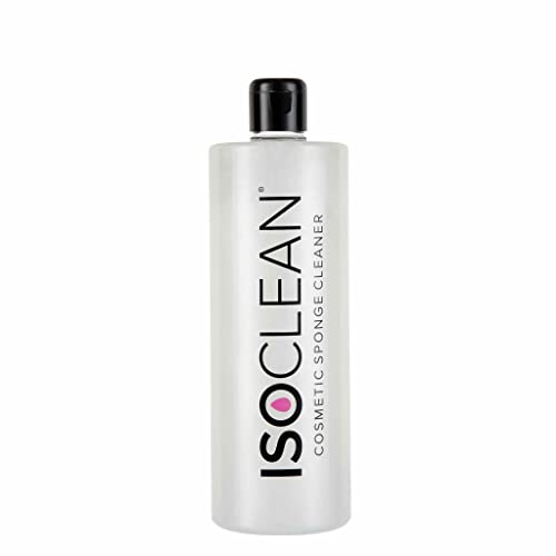 ISOCLEAN Nettoyant pour Eponge à Maquillage - Dissout & Retire le Maquillage de l’Eponge à Fond de Teint & à Poudre - Solution Assainissante Végan - 275ml